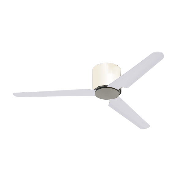 Ventilatore FLAT perla 3 pale trasparenti