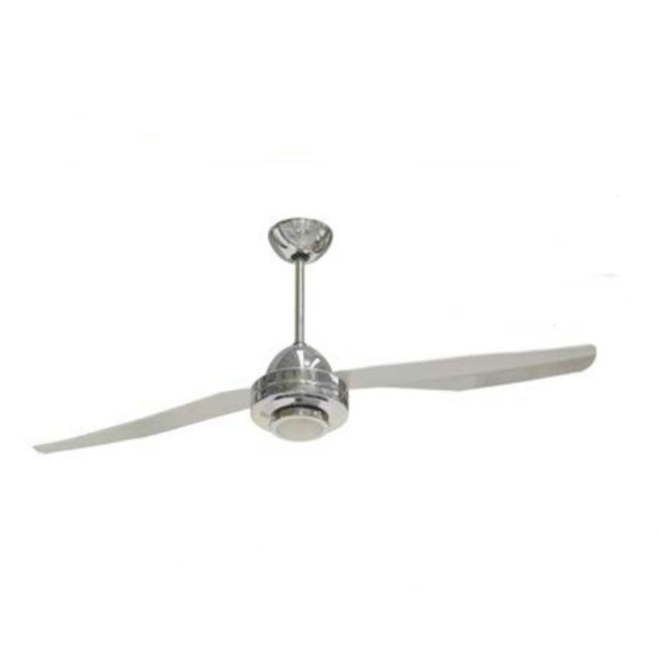Libellula LED chrome 2-blade fan Ø127