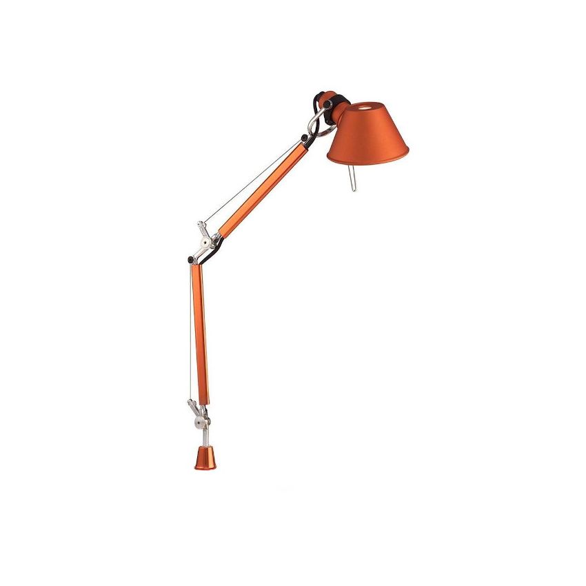Tolomeo Micro Table Lamp body orange anodized Bedroom Artemide
