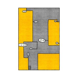 dog yellow-tappeto-qeeboo