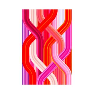 wave red-tappeto-qeeboo