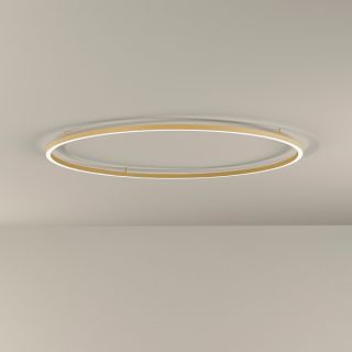 Brooklyn Round_100 Soffitto Ottone satinato