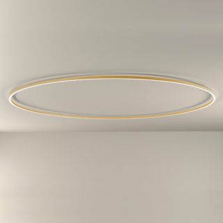 Brooklyn Round_200 Soffitto Ottone satinato