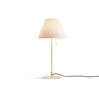 Costanzina Table - Brass / White Fog