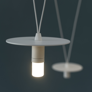 D02 Pendant 4 Bianco 2700K Luce puntuale 45°