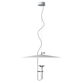 Luna Sospensione Bianco/Argento 2700K