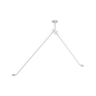 Opuntia Soffitto 2 Bracci Titanio