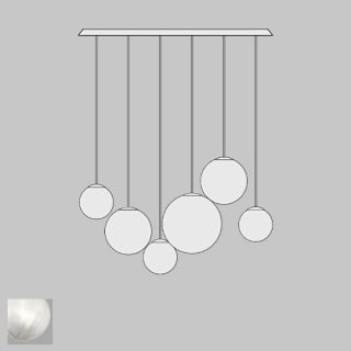 Puppet Sospensione 6 Bianco/Cromo