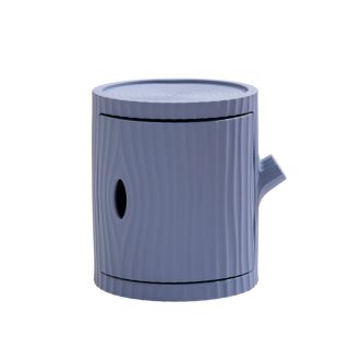 Tronco Tavolino/Contenitore Blu Avio