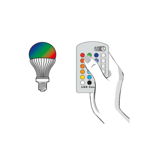 RGB led lamp control kit