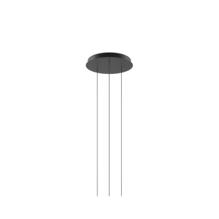 Ceiling rose - Cluster 3 Lights Round Matt black