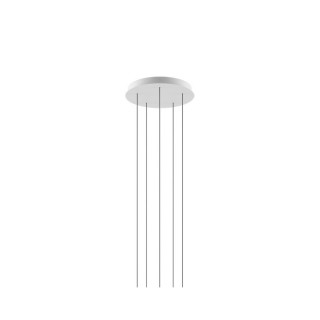 Ceiling rose - Cluster 5 Lights Round Matt white