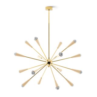 Sputnik Sospensione Oro/Avorio