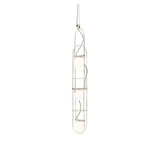 Setareh Sospensione Grande Oro/Bianco