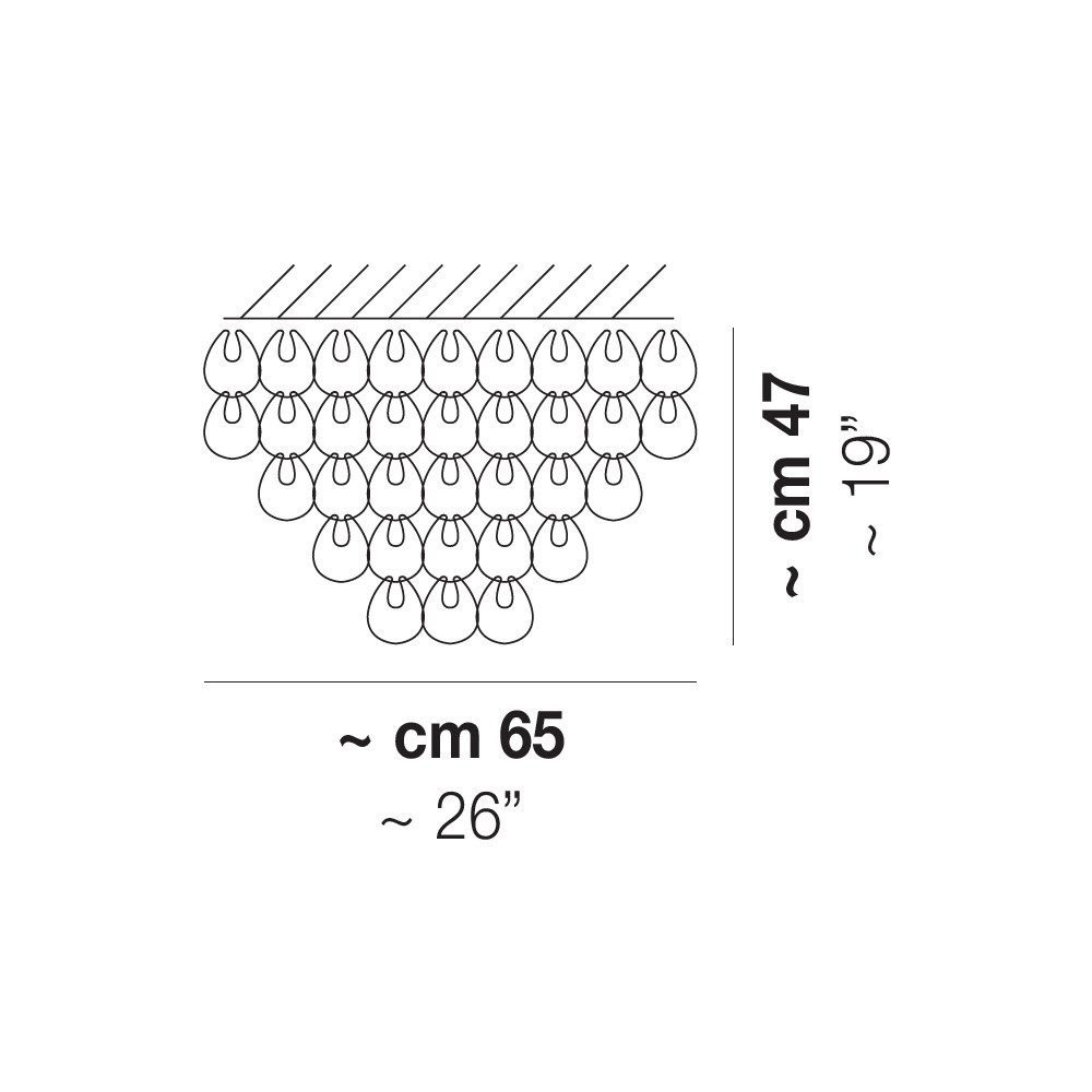 giogali soffitto-vistosi-lampada a soffitto-schema tecnico