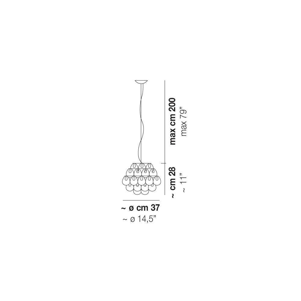 giogali sospensione-vistosi-lampada a sospensione-schema tecnico