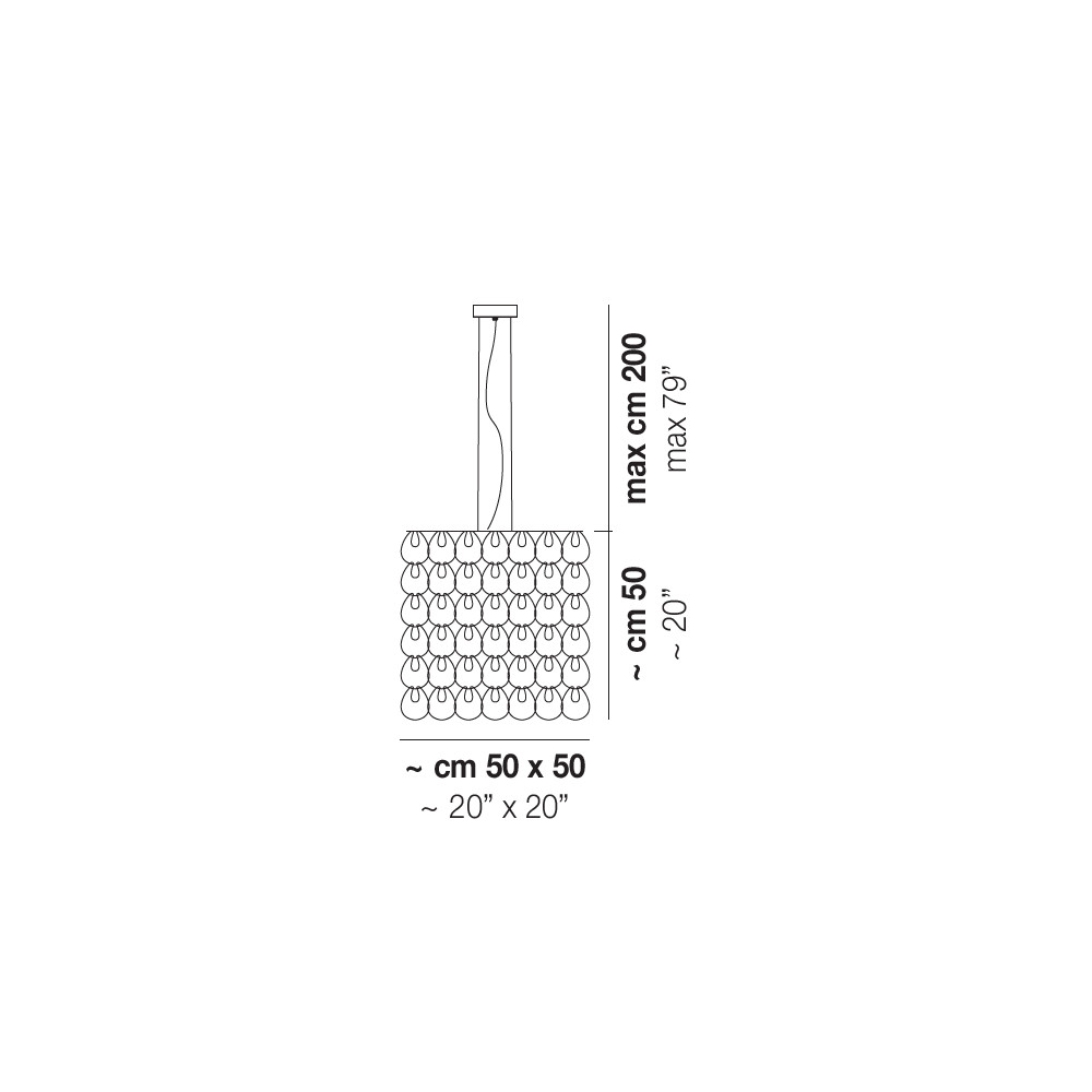 giogali sospensione-vistosi-lampada a sospensione-schema tecnico