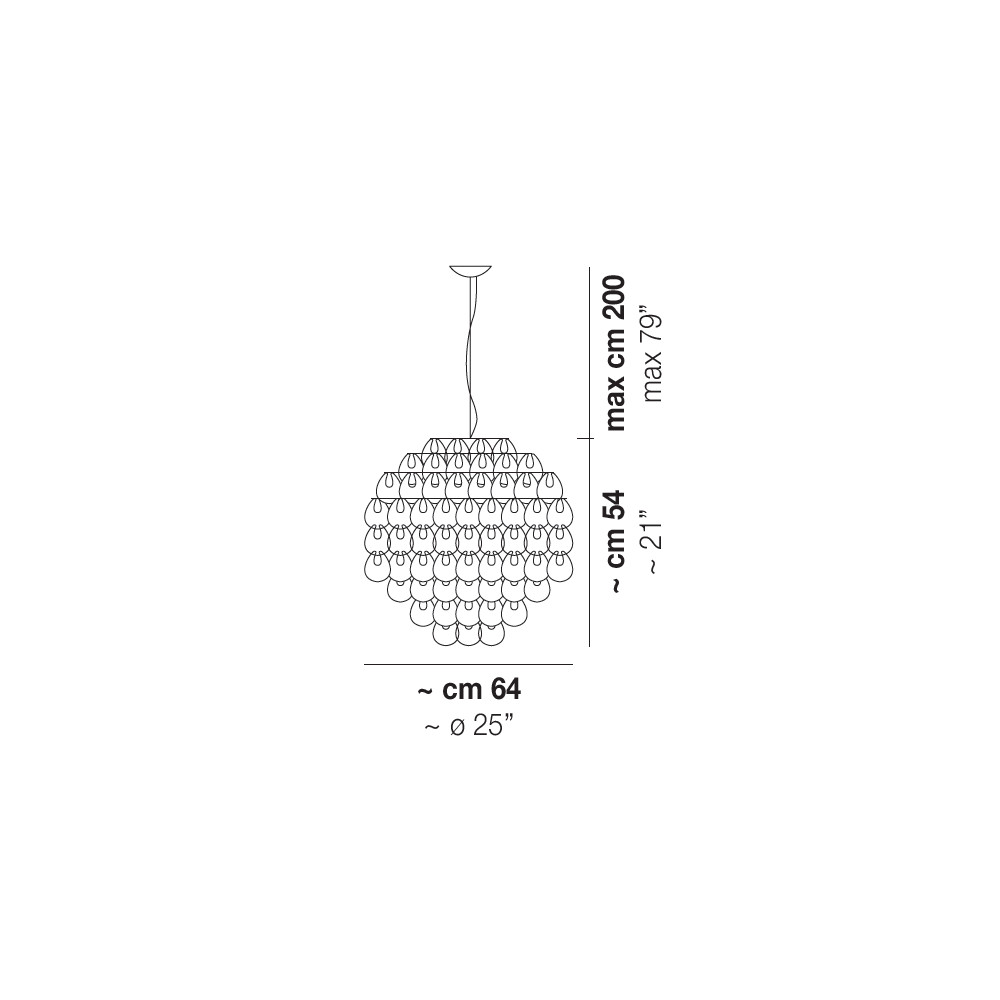 giogali sospensione-vistosi-lampada a sospensione-schema tecnico