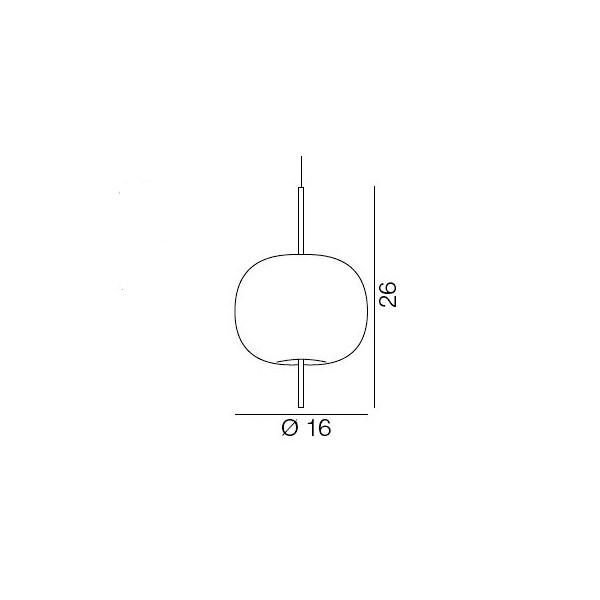 kushi-kundalini-lampada a sospensione-schema tecnico