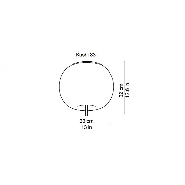 kushi-kundalini-lampada da parete/soffitto-schema tecnico