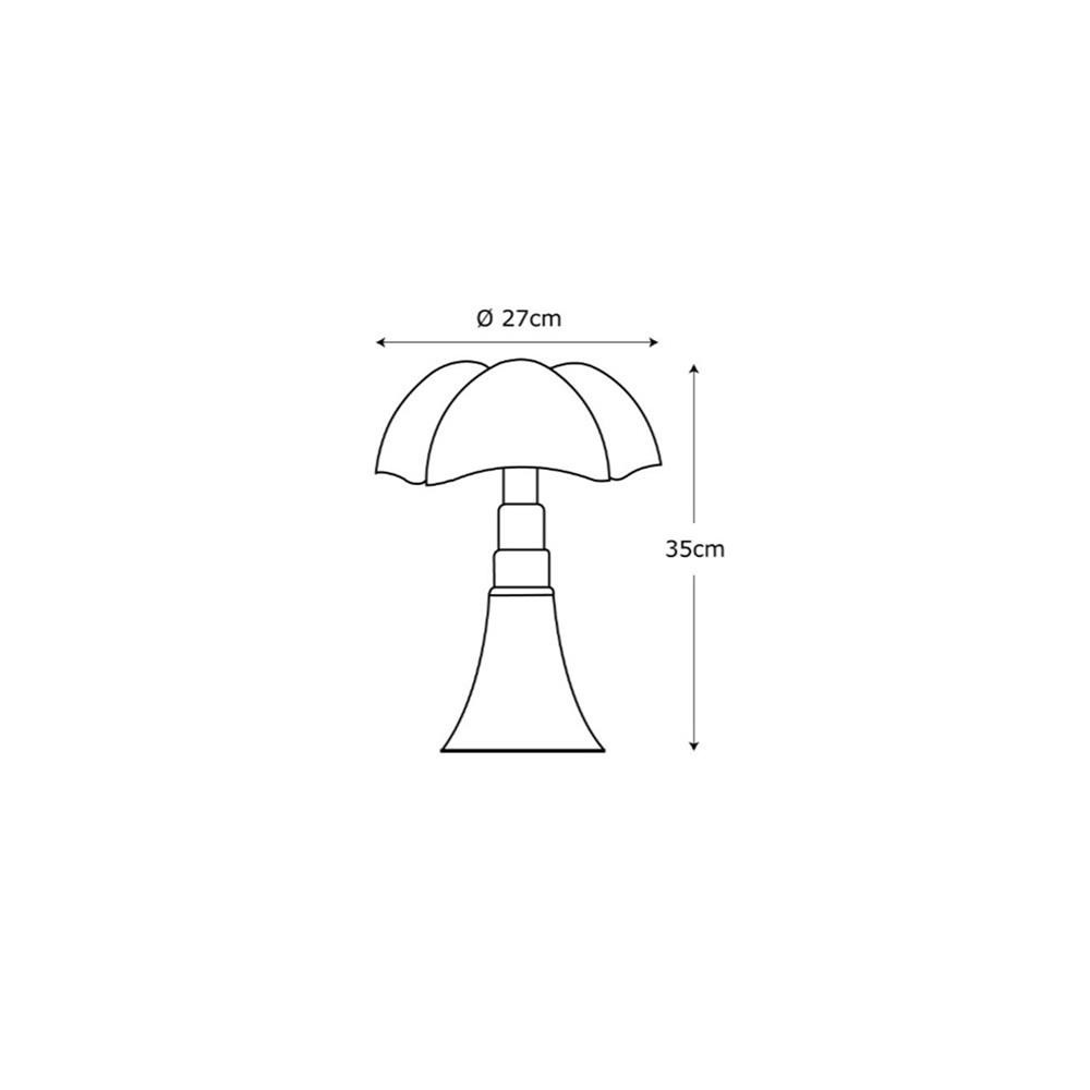 schema tecnico-minipipistrello-martinelli luce-lampada da tavolo