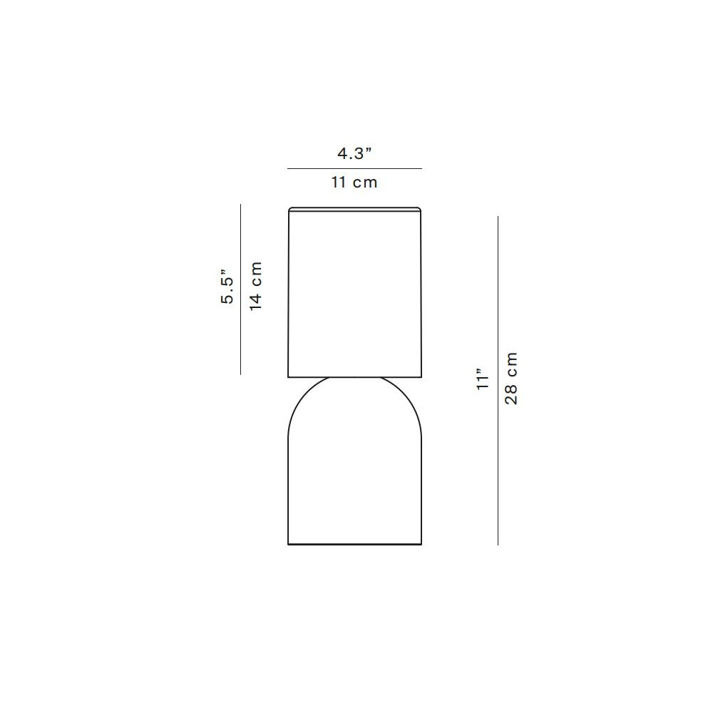 Nui Mini Luceplan rechargeable lamps | Brisk lighting