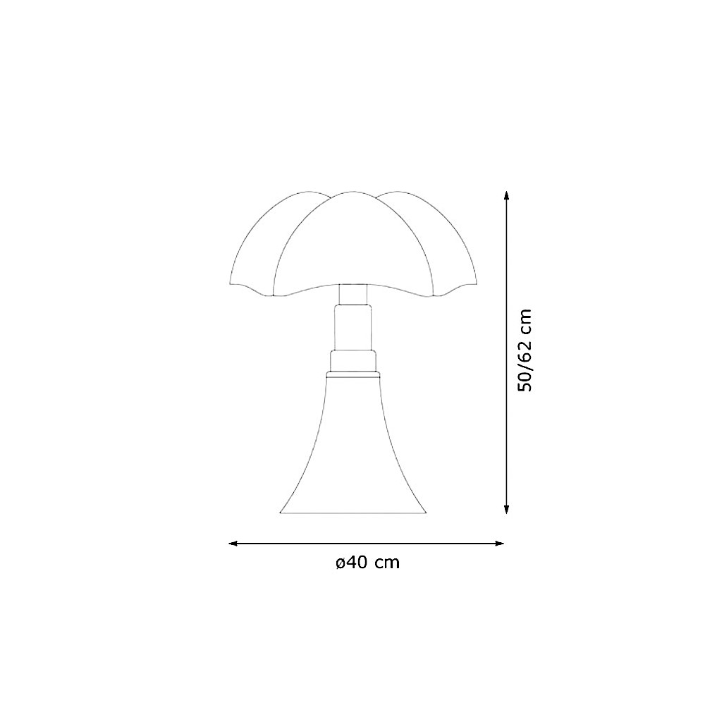 schema tecnico-pipistrello medio-martinelli luce-lampada da tavolo